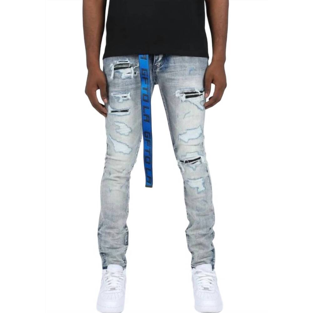 NEW GFTD LA men's scotty denim jean in light wash